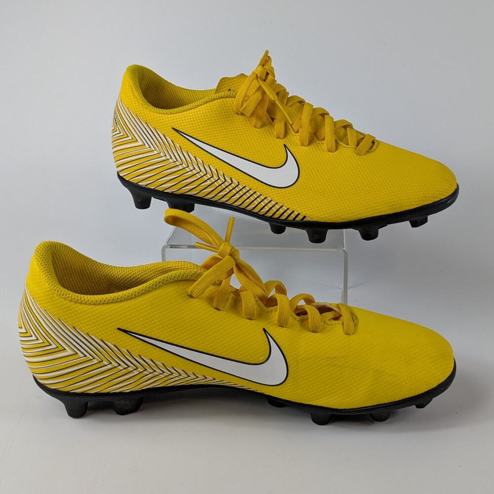 Nike Mens US Size 6.5 Mercurial Vapor XII 12 Club Neymar JR FG Yellow A03129 710